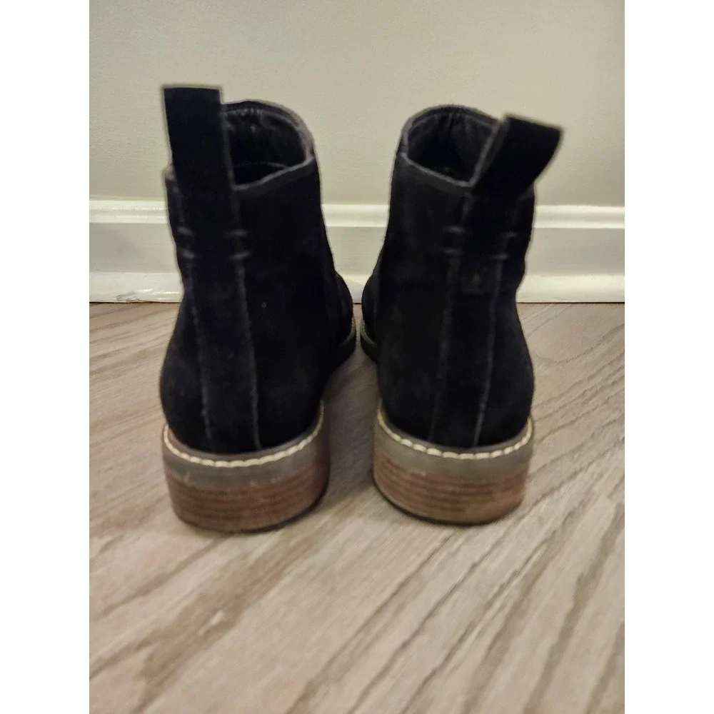 Crown Vintage CY-GORRIE‎ Black Suede Zip Ankle Boots Mens Size 11M